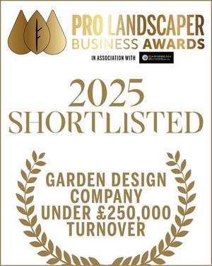 Sophia's Gardens have been shortlisted for the 2025 Pro-Landscaper Business Awards Garden Design Company Category